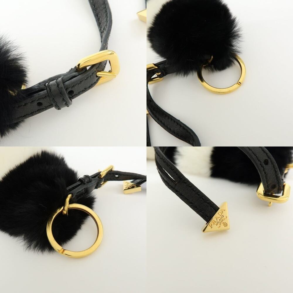 Prada Rabbit Fur Bag Charm Multicolor - Picture 4 of 5